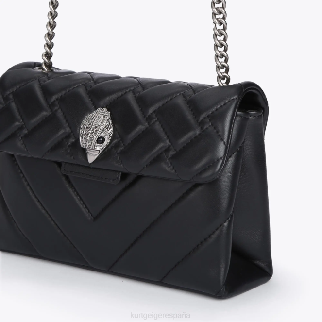Kurt Geiger mujer london cuero medio kensington 2LPR99 | bolsas negro